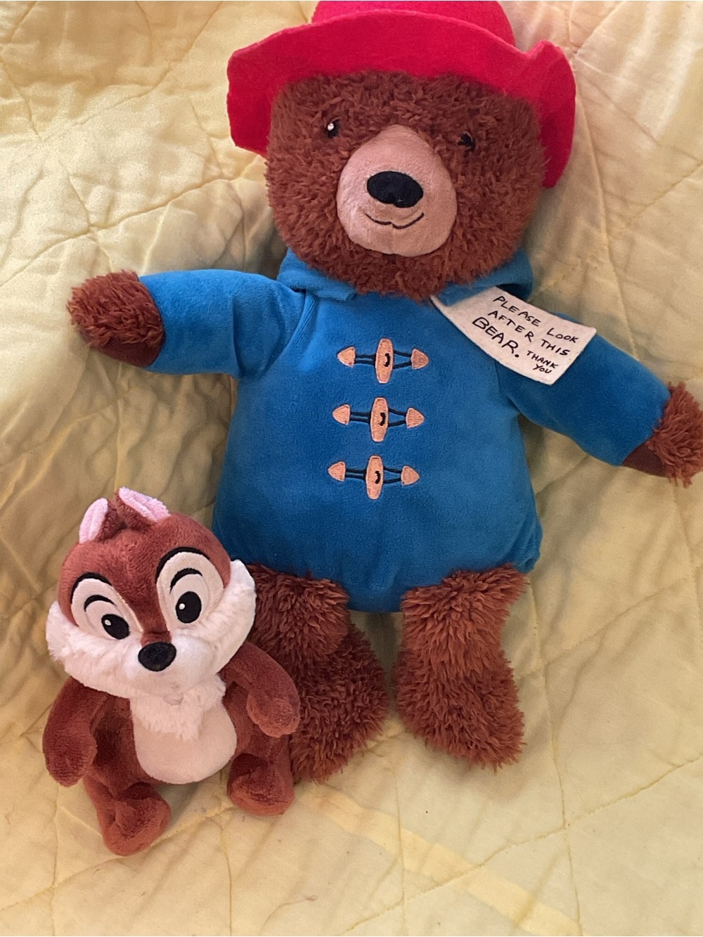 Kohl’s Care Peddington Bear Plush Toy 15” & Chipmunk Friend Plush 7”